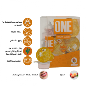 ون -كبسولة غسول فم بالخوخ، 20 كبسوله * ١٥مل
